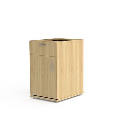 1 Drawer 1 Door Desk Height Pedestal 008 for books and reference storage