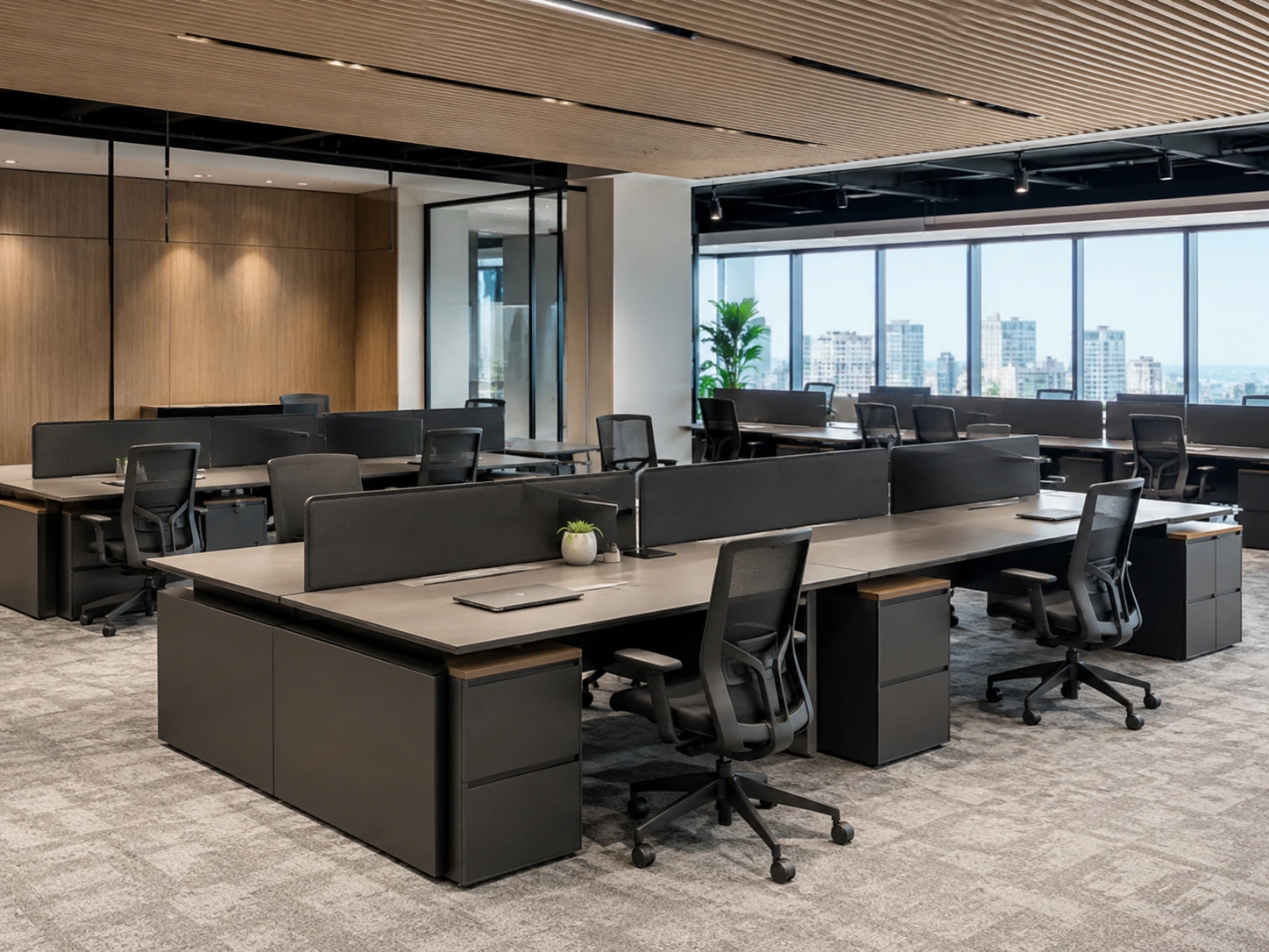 Open Plan Cluster Desks - Workstations